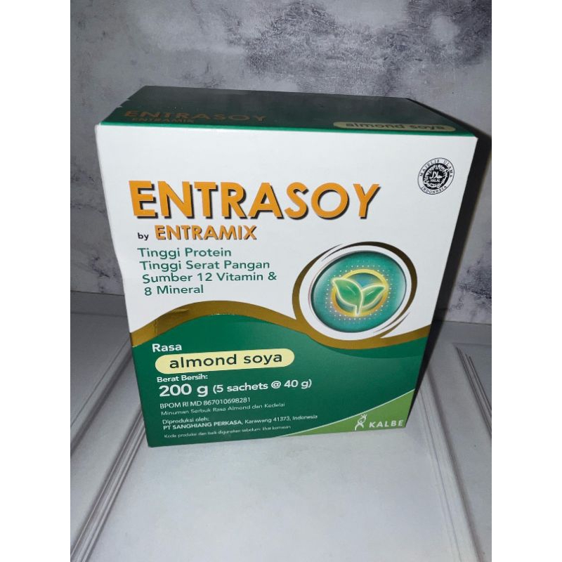 

Entrasoy 200 gr Nutrisi Khusu Dan Lengkap Dengan Protein Nabati Rasa Almond Soya