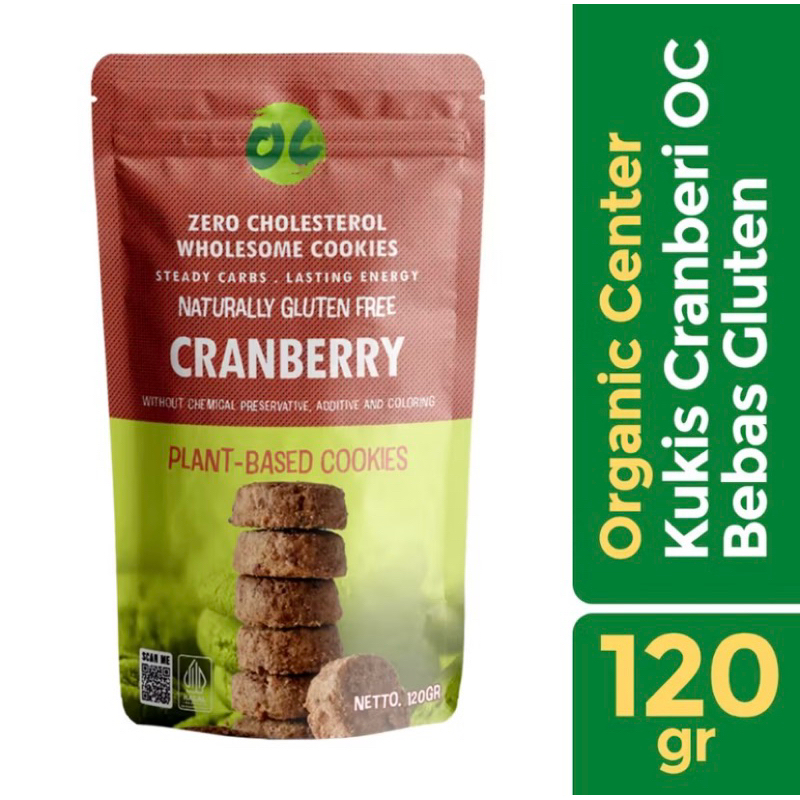 

Organic Center - Cookies Cranberry G/F Vegan - Cemilan Sehat - Gluten Free