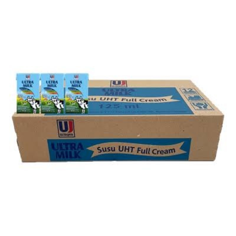 

1 Dus susu UHT ultra milk 125ml rasa fullcream