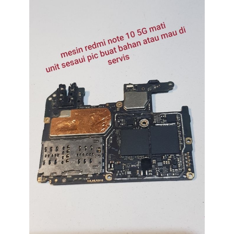 mesin xiaomi redmi note 10 ini yang 5G mati buat bahan atau mau di servis unit sesuai pic