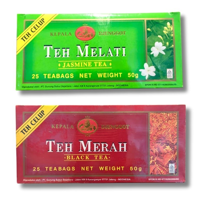 

Teh Djenggot Celup - Jasmin Tea,balck tea 50gr - 25 Bag - Teh Hijau untuk Kesehatan Tubuh - Green,