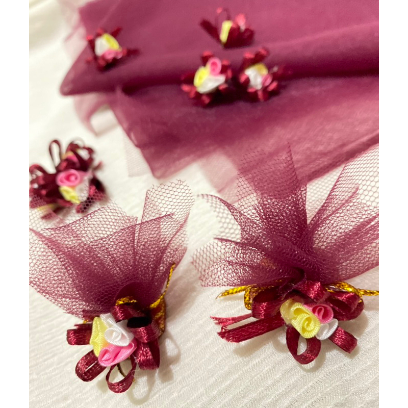 Duit Turus Untuk Pernikahan Adat Dayak Kalteng Warna Merah Maroon (50 Pcs)