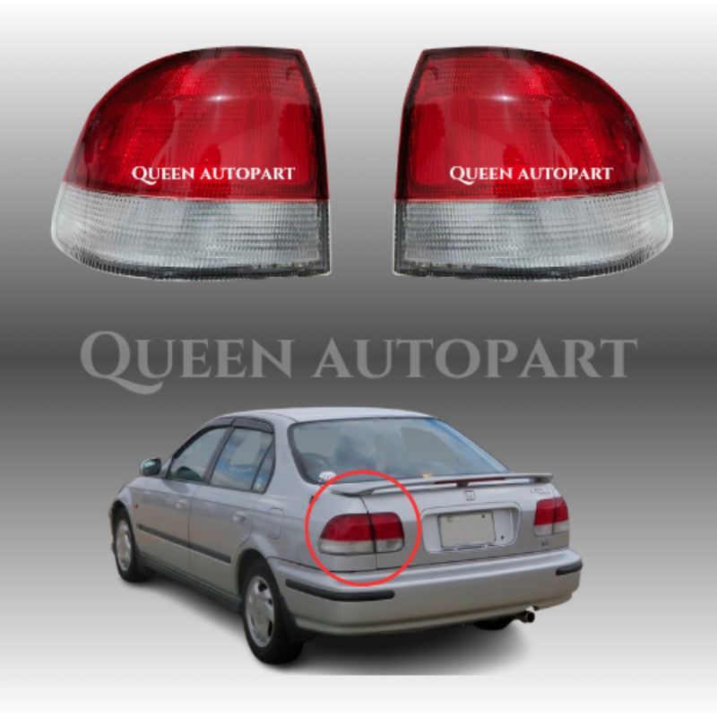 Stop Lamp - Honda Civic Ferio 96-98 - Sonar - Crystal - Red Clear