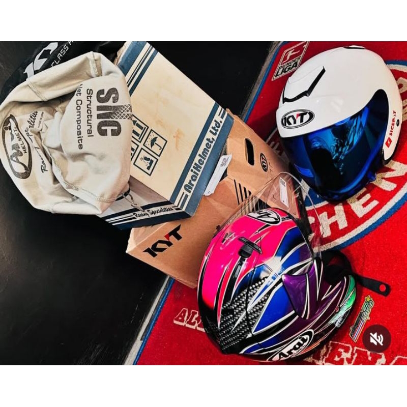 Helm copy ARAI sz ram 4 motif pembalap jepang KAZUTO SAKATA