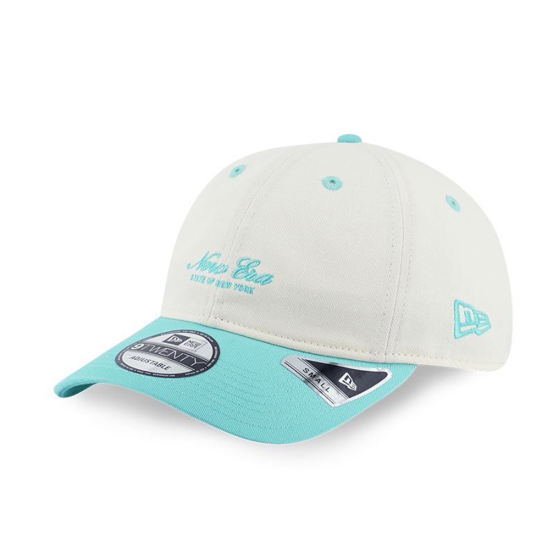 Topi New Era Cap Basic 2Tone Chrome Blue 9Twenty Adjustable Original