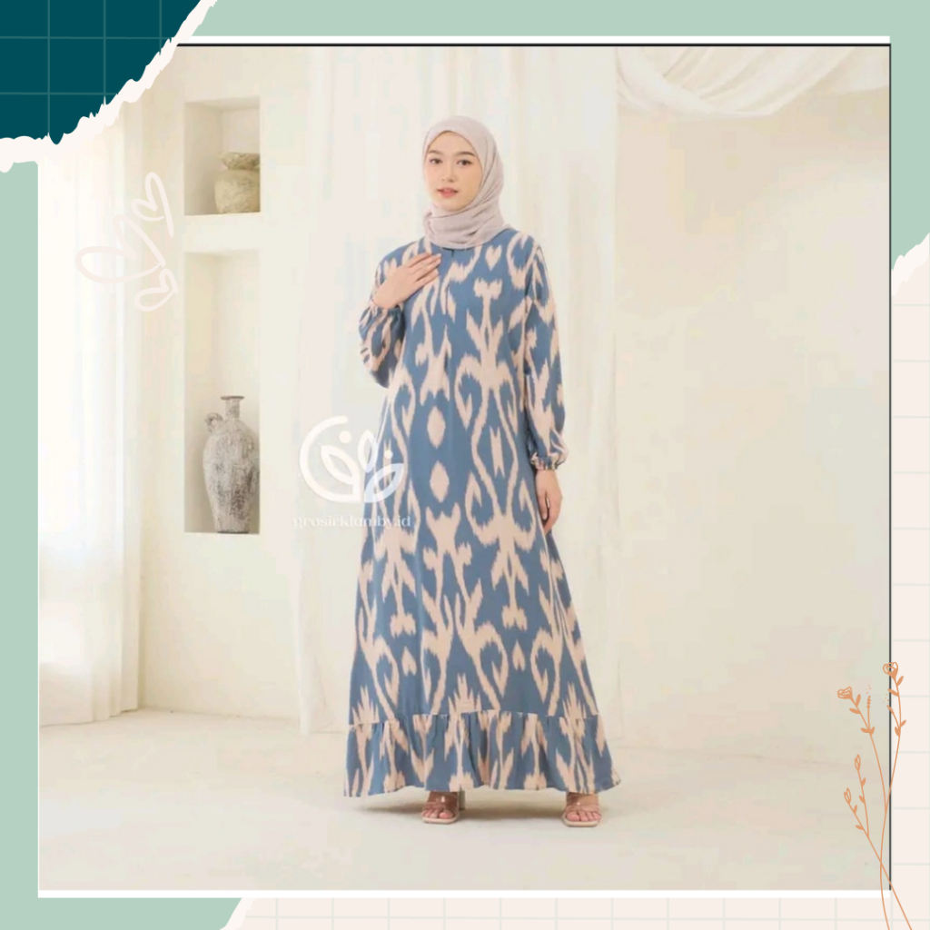 Gamis Sagita Drees Polos Jumbo Lebaran Idul Fitri Homey Dres Maxy Dress Maxi Selebgram Hits Daily  L