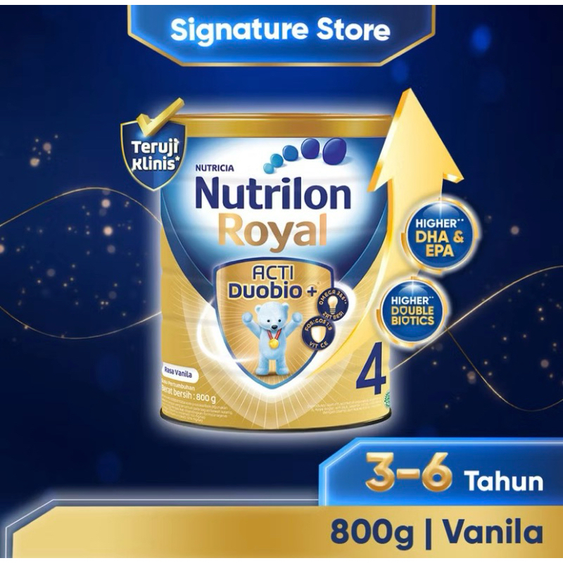 

NUTRILON ROYAL 4 (3-6 TAHUN) RASA VANILA SUSU PERTUMBUHAN BUBUK 800 gr