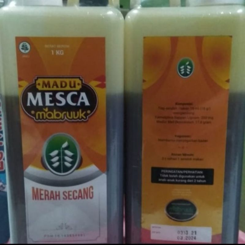 

Madu Merah Murni Kemasan 1 kg Mabruuk