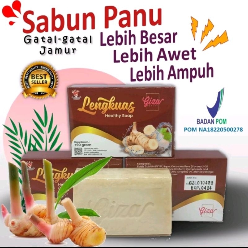 Sabun Lengkuas giza beauty atasi Gatal kulit panu kadas kurap dll