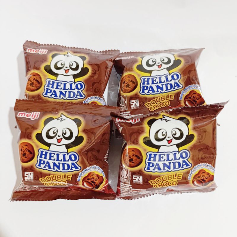 

1 pack (10 pcs) Snack HELLO PANDA rasa coklat