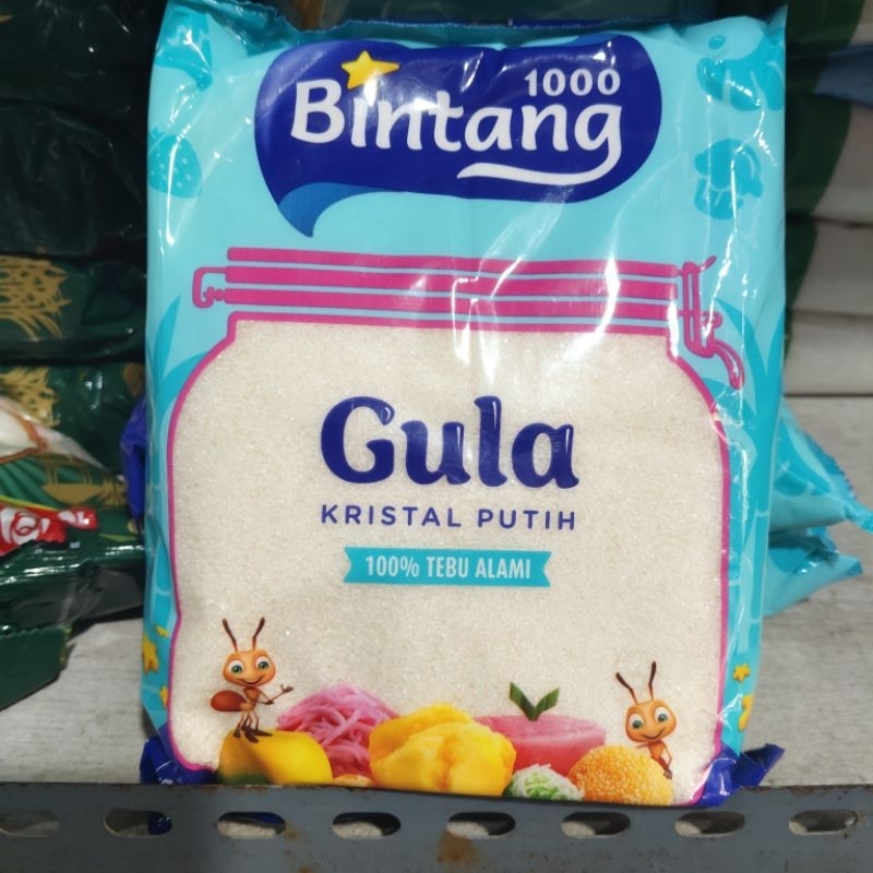 

Gula kristal putih Seribu Bintang 900 gram