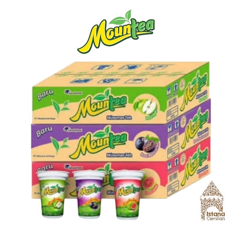 

MOUNTEA Minuman Teh Buah Blackcurrant / Guava DUS (isi 24 pcs)