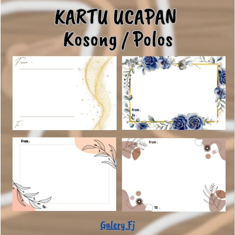 KARTU UCAPAN KOSONG AESTHETIC/ KARTU UCAPAN POLOS FREE CUTTING