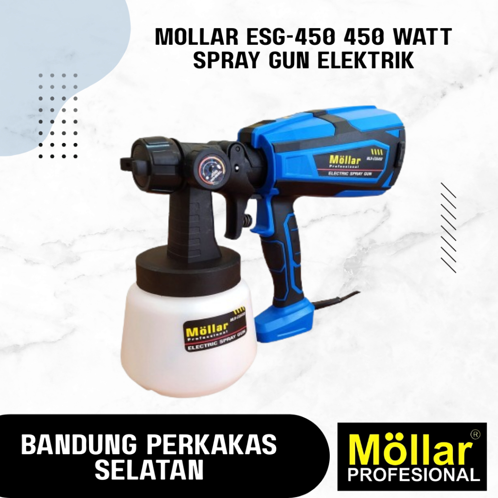 MOLLAR ESG-450 450 WATT Spray Gun Elektrik Paint Gun Alat Semprot Cat  Bisa Minyak