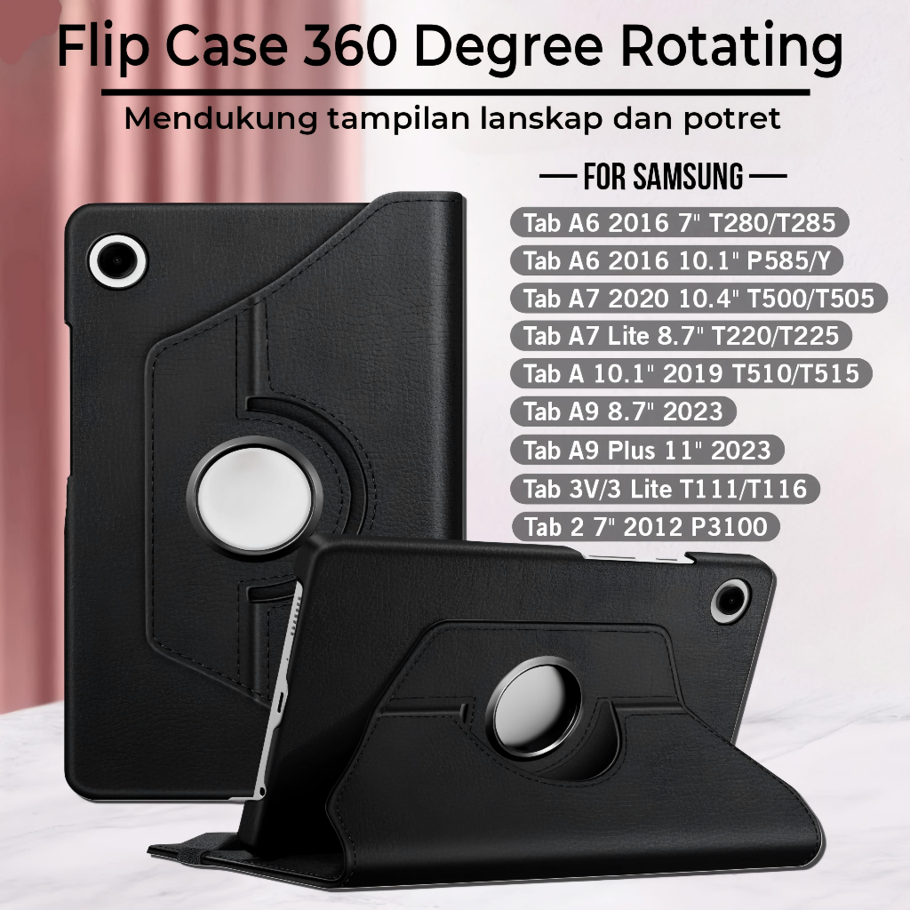 Case Samsung Tab A9 | Tab A7 Lite | Tab A6 A 2 3V 3 Lite Rotary 360° Protection Flip Cover Standing 