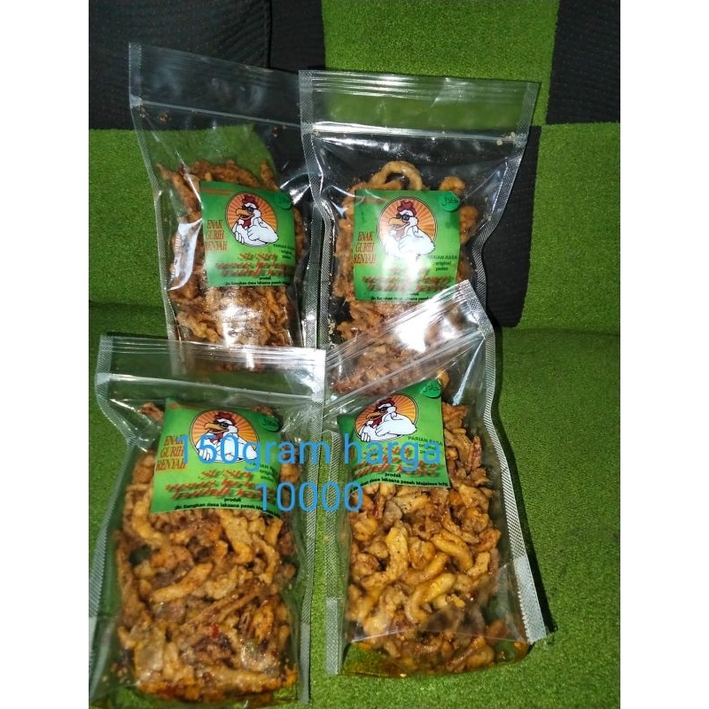 

usus Krispy extra pedas daun jeruk