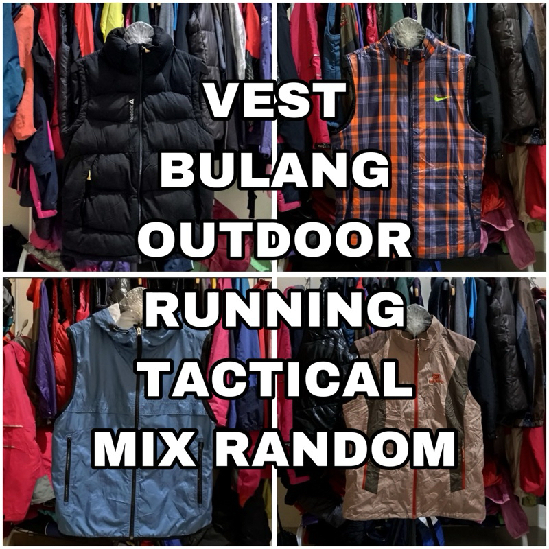 ROMPI VEST BULANG OUTDOOR RUNNING TACTICAL SECOND MIX RANDOM