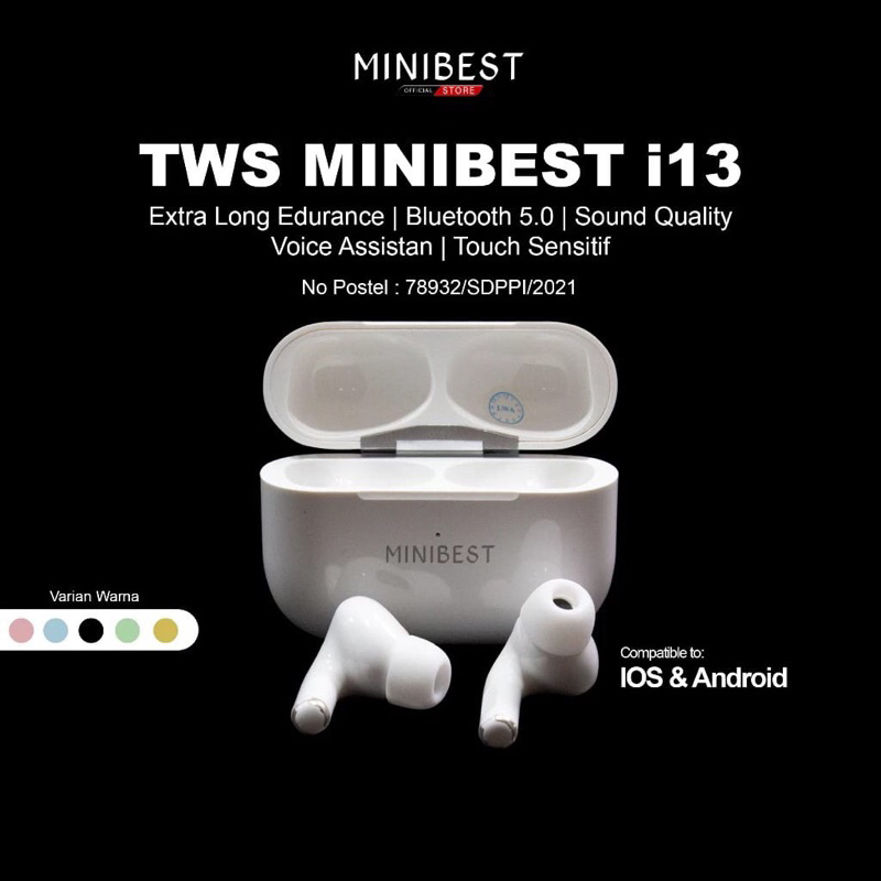 headset Tws i13 Pro terbaru