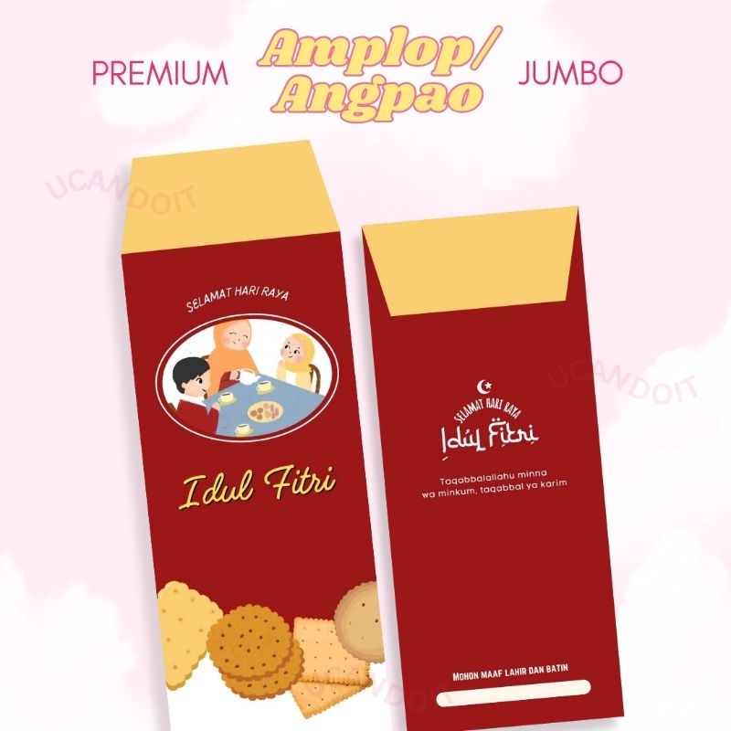 

PREMIUM Amplop Angpao Lebaran Jumbo | Jajanan Indonesia | 4 pcs