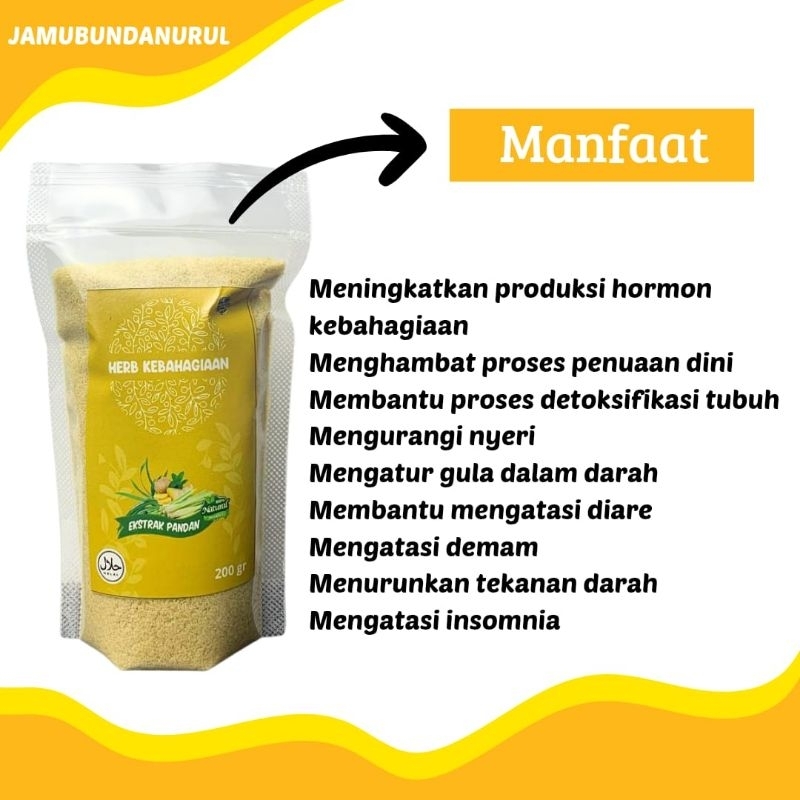 

ESTRAK JAHE PANDAN 200 gr