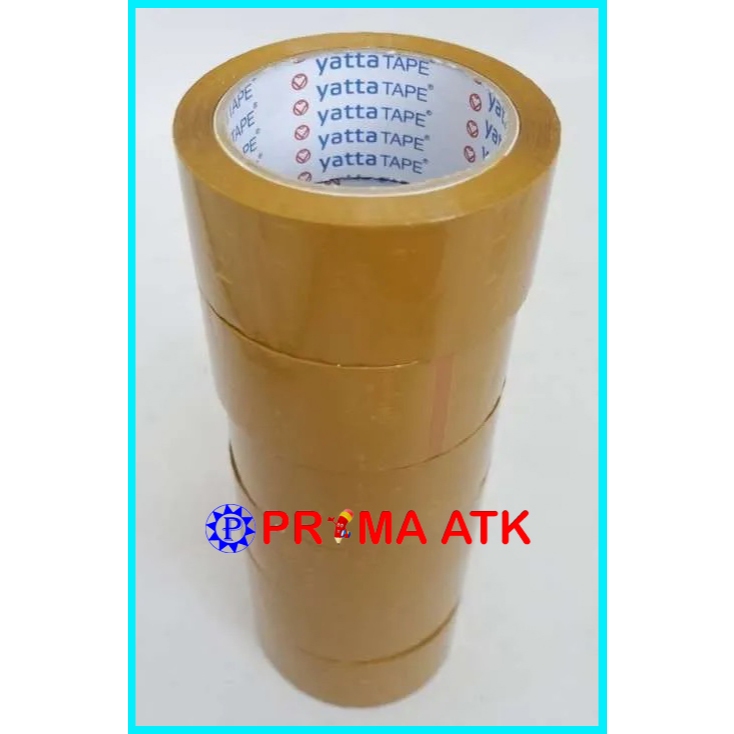 

(6 PCS / 6 ROLL / 1 SLOT) Lakban Plastik OPP Tape 45 mm x 90 Yard Yatta Coklat / Perekat Solatip Yatta Lebar 45 mm Panjang 82 Meter