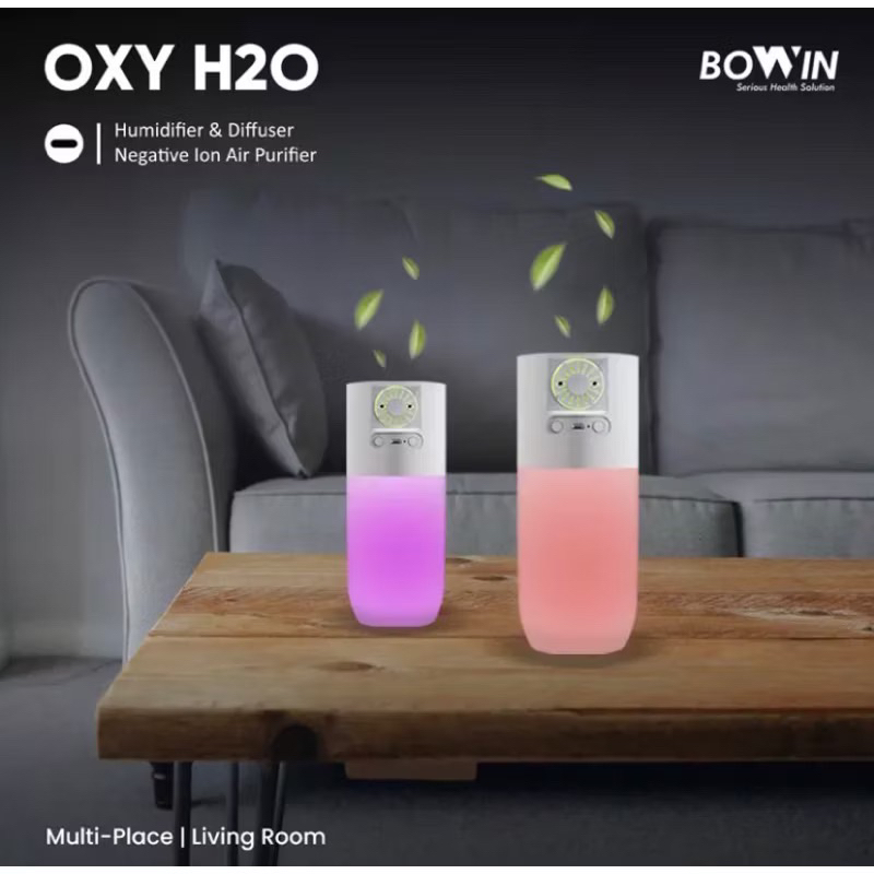 Bowin Air oxy Diffuser, & Night Lamp (4in1) Oxy H2O