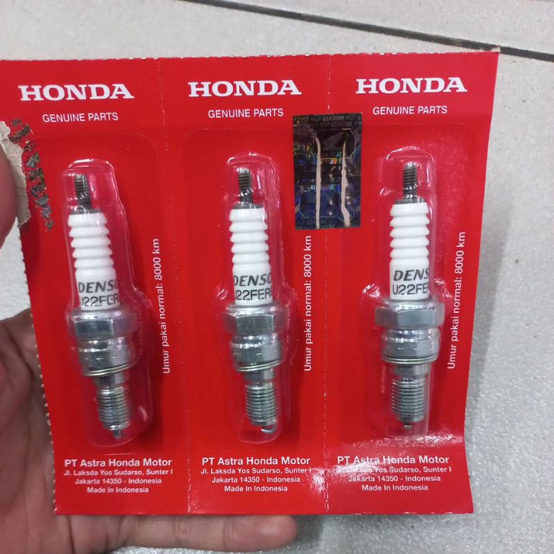 9805957927 – SPARK PLUG U22FER9 (DS), BUSI VARIO KARBU, VARIO 110 TECHNO ORI AHM