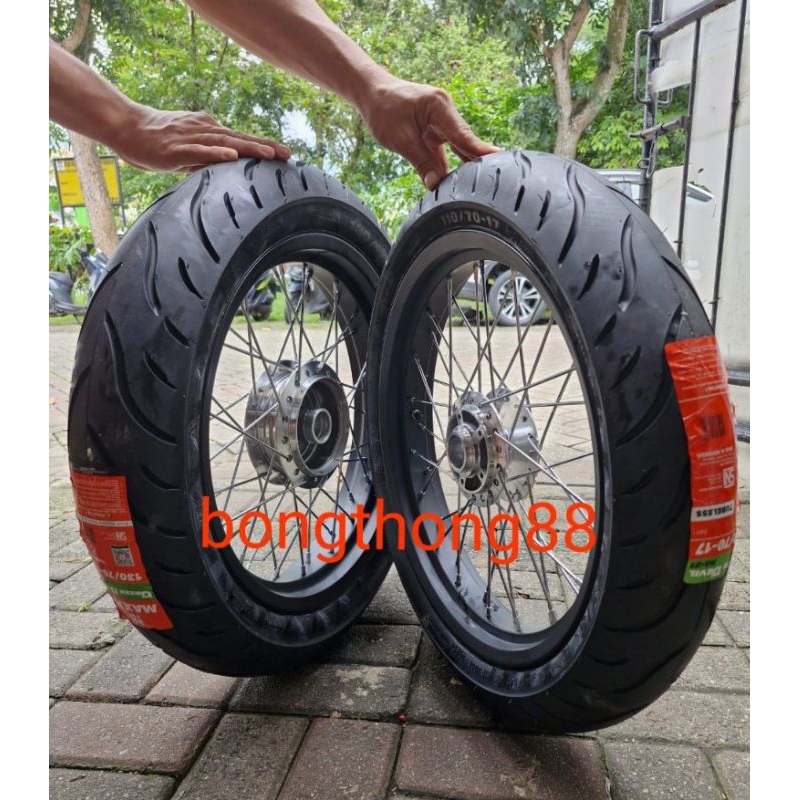Velg Honda Streetcub msx 125cc Modifikasi grand supercub Jadul Supermoto Tromol Depan disc / Belakan