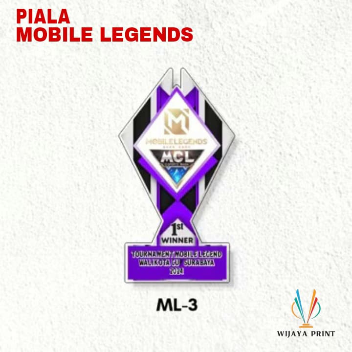 Piala Mobile Legend Plakat Mobile Legend Akrilik Custom Plakat E sport