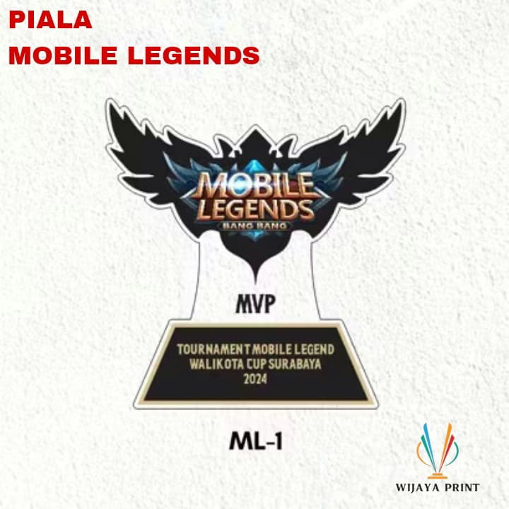 Piala Mobile Legend Plakat Mobile Legend Akrilik Custom Plakat E sport