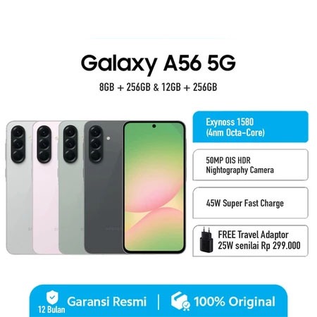 Samsung A56 5G [12/256GB] & A56 5G [8/256GB] Garansi Resmi