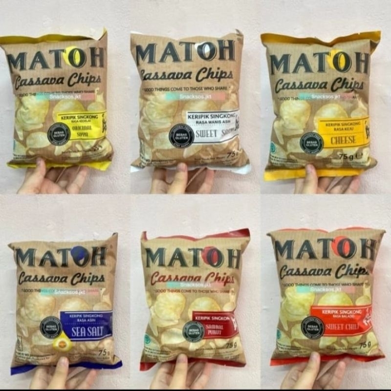 

MATOH 75gr | Cassava Chips, Kripik Singkong