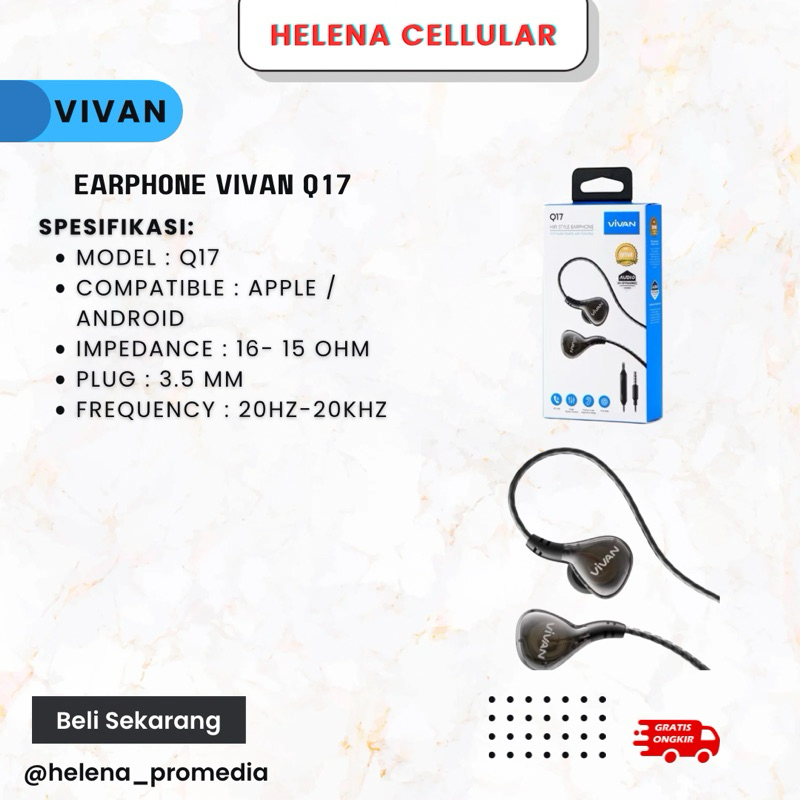 Headset Vivan Q17