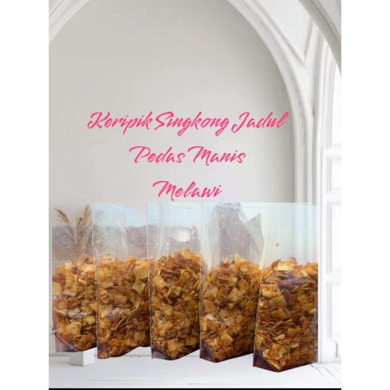 

Keripik Singkong Pedas Manis, Pedas Asin Kunyit Khas nanga pinoh Kabupaten Melawi