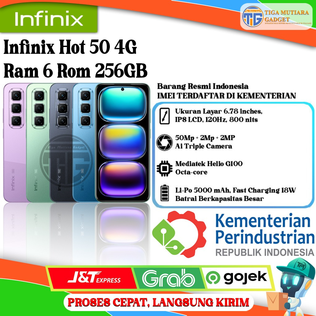 Infinix Hot 50 4G | 5G Ram 6/256GB | Ram 8/128GB | Ram 8/256GB