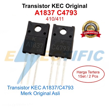 TRANSISTOR KEC  A1837 C4793 /A1837-C4793 TRANSISTOR A1837 TRANSISTOR C4793 KEC ORIGINAL