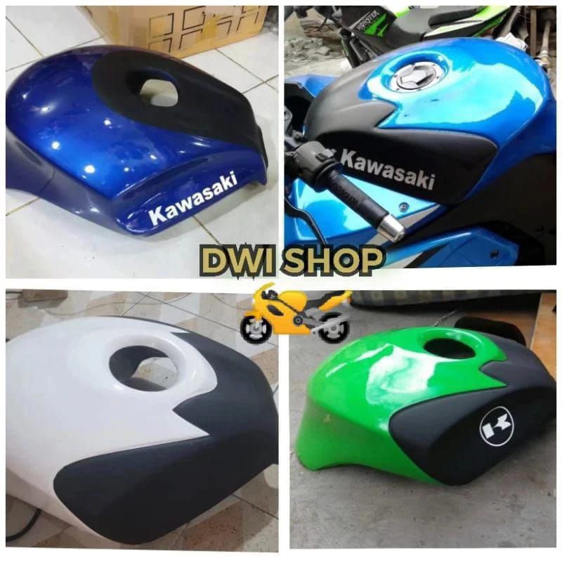 Cover tangki Kawasaki Ninja 250R karbu model Ducati