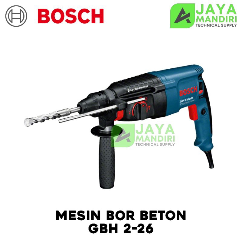 BOSCH Rotary Hammer GBH2-26 DRE / Mesin Bor Beton 3 Fungsi Bosch Mesin Bor Drill Bosch