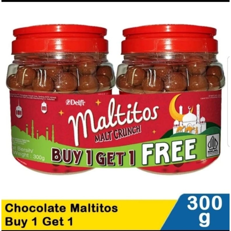 

cokelat delfi maltitos berat bersih 300gr beli 1 gratis 1