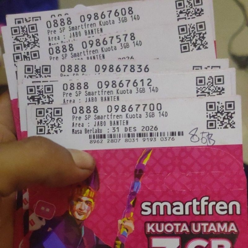 Kartu perdana Smartfren 8gb siap pakai Muah