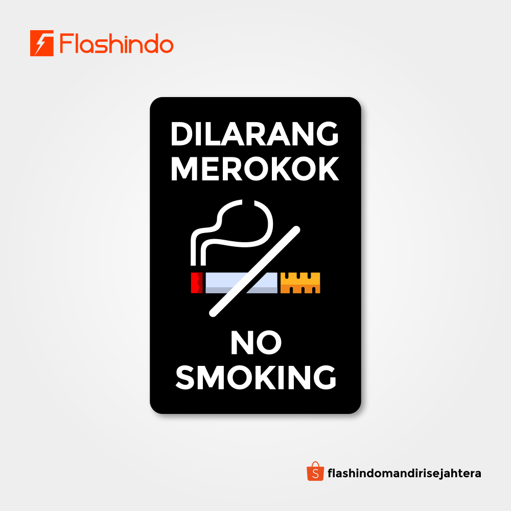 

Sign board Papan Dilarang Merokok No Smoking Akrilik | Acrylic Modern