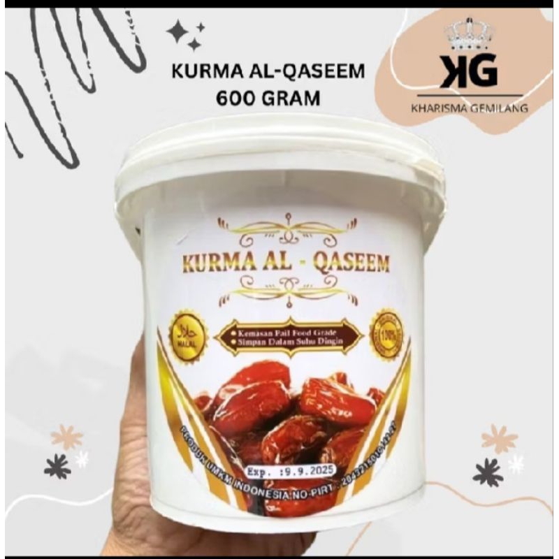

Kurma Al Qaseem Ember/Bucket 600 Pack Kurma Al Qassim Premium Siap makan manis murah