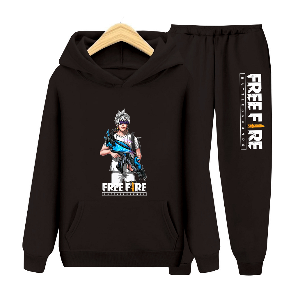 Lexander Setelan Kantong Hoodie Anak Sweater Anak Remaja Gambar Atasan Dan Celana FF AK DRAGON