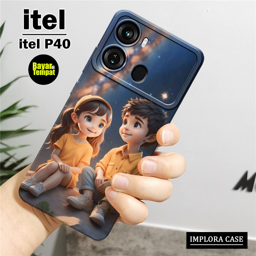 Softcase Itel P40 - Motif Pasangan - IMPLORA CASE - Casing Itel P40 Case Hp Itel P40 Casing & Skin H