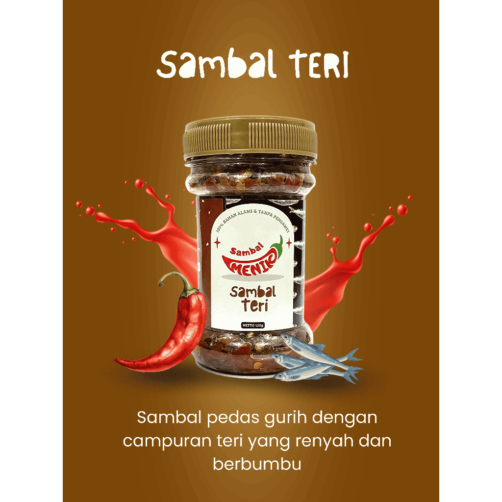 

Menik Sambal: Sambal Teri 150gr/200gr
