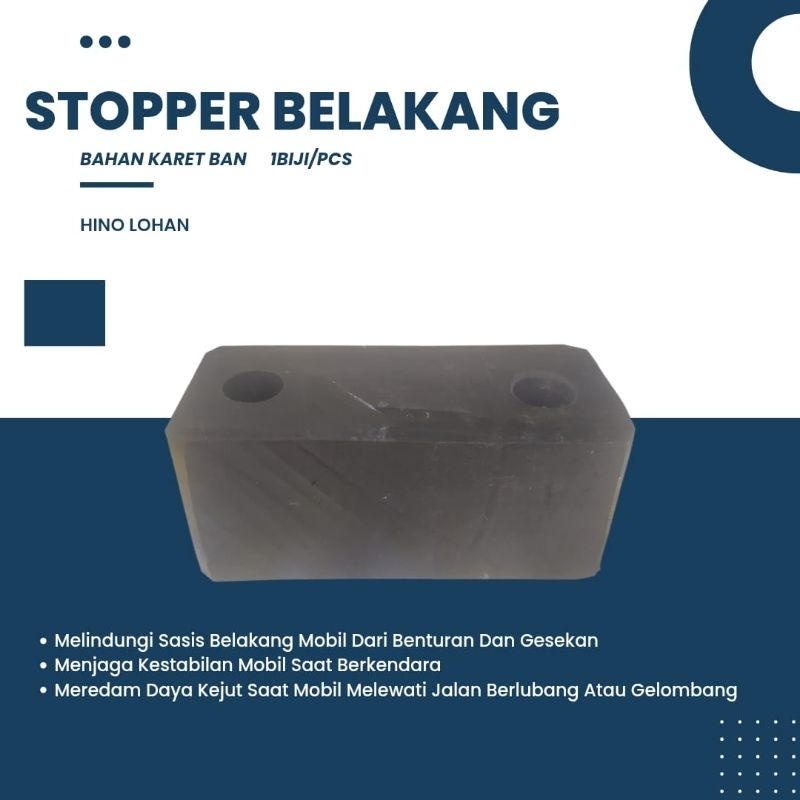 karet stopper belakang hino lohan 1biji