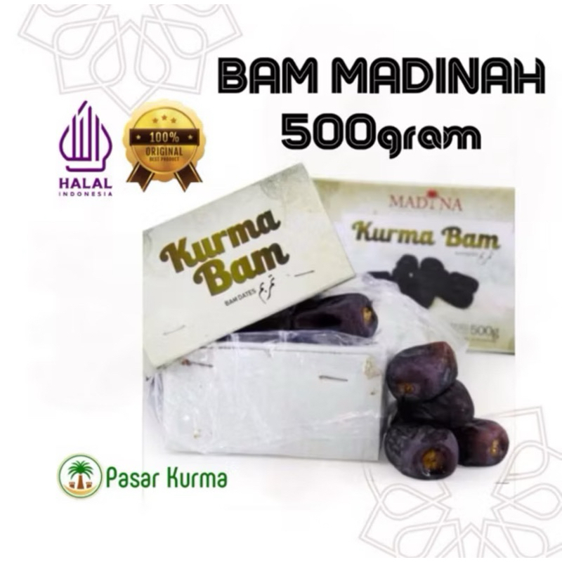 

Kurma Bam Madinah Anggur / Kurma Mazafati 500gram