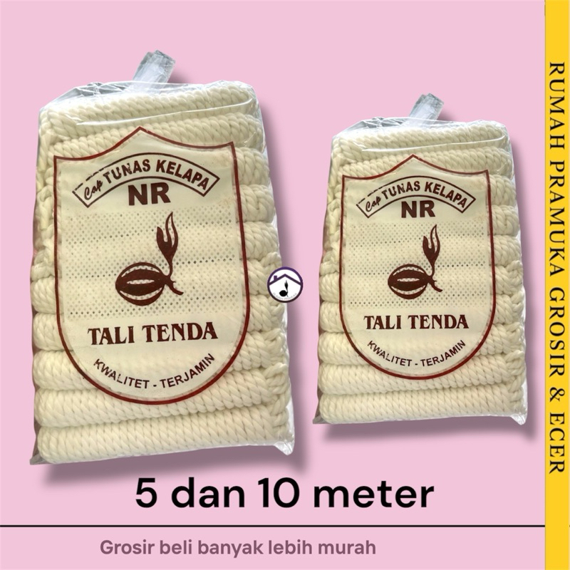 

Tali Pramuka serat 5M / 10M (10 biji) Tekuk