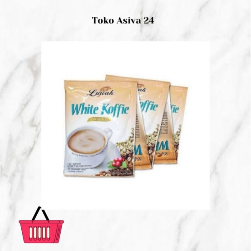 

White Coffee 1 renceng isi 10 kopi luwak