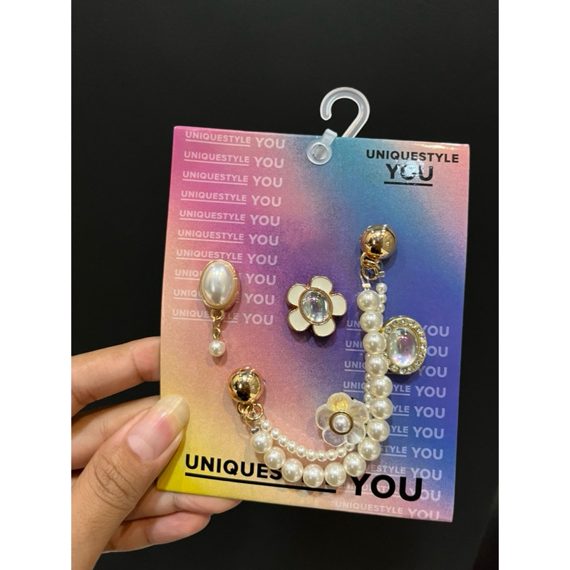 Jibbitz set logam oray emboss /jibbitz logam oray